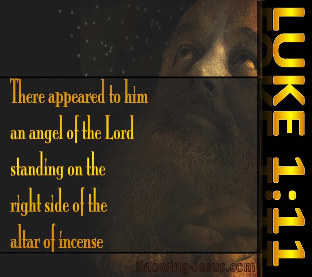 Luke 1:11 There Appeared An Angel (yellow)